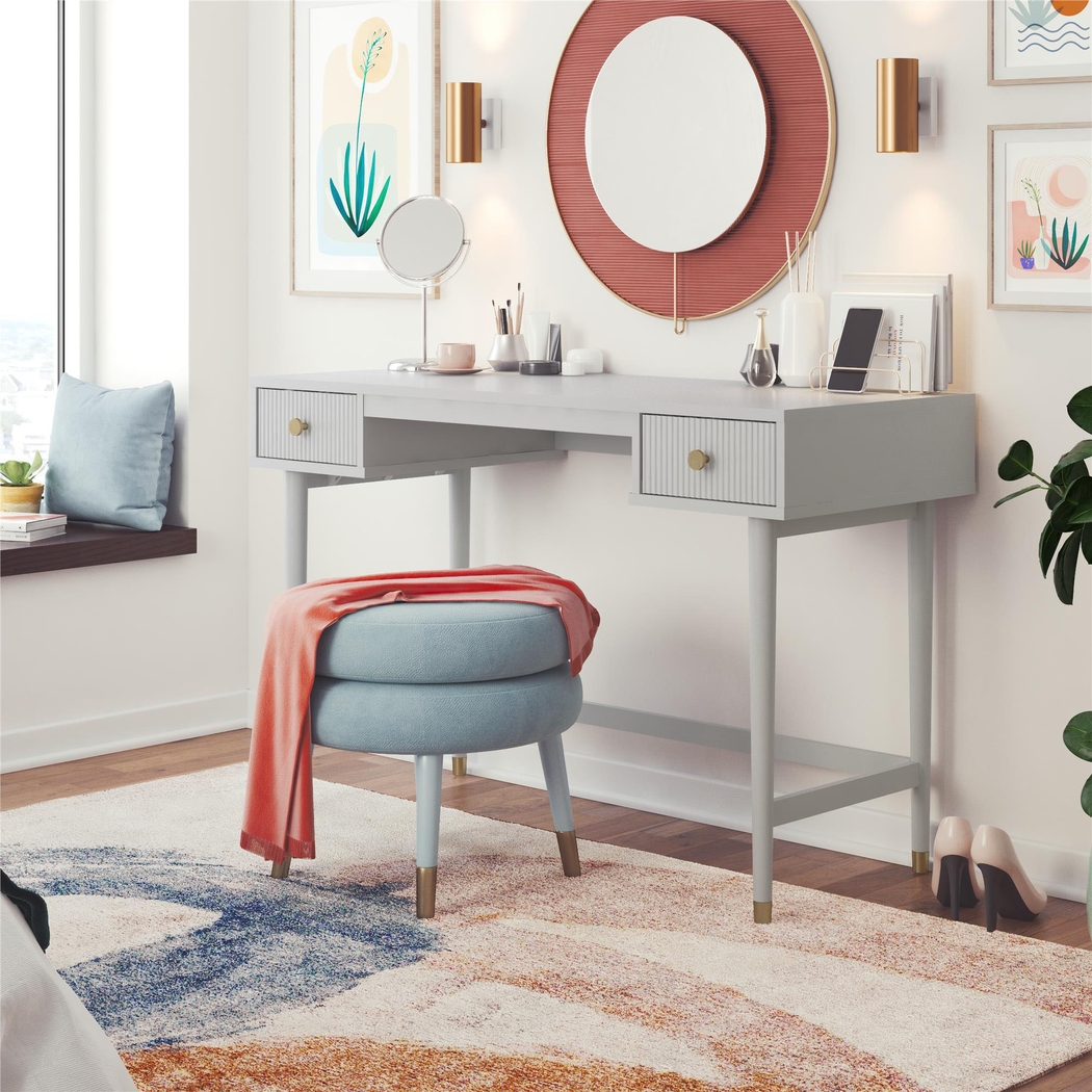 Brohawn Dove Gray Desk - Thumbnail - Image 4