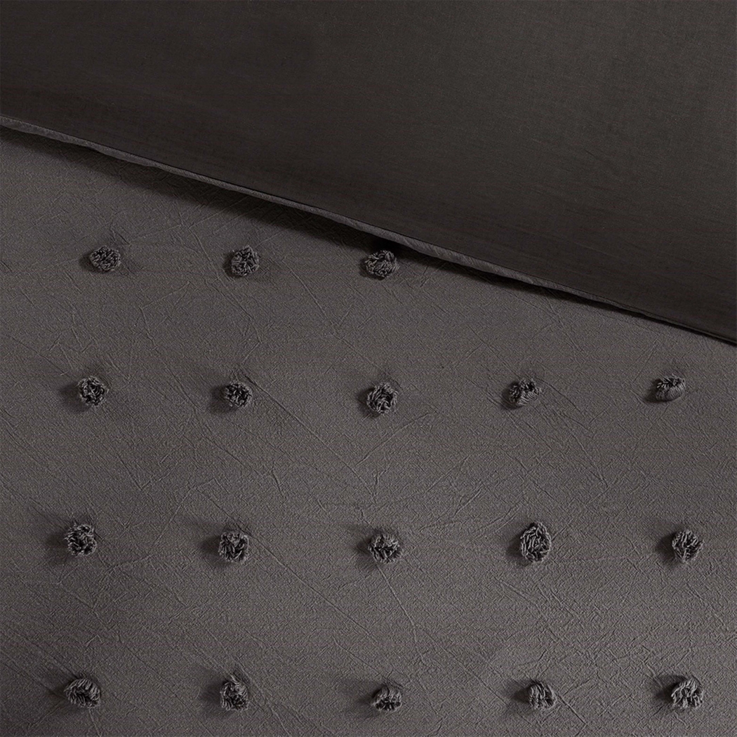 Brokat Dark Gray King Comforter Set - Thumbnail - Image 8