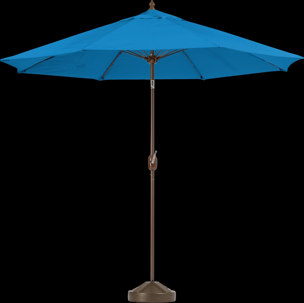 Brolly 9' Octagon Outdoor Blue Umbrella - Thumbnail - Image 1