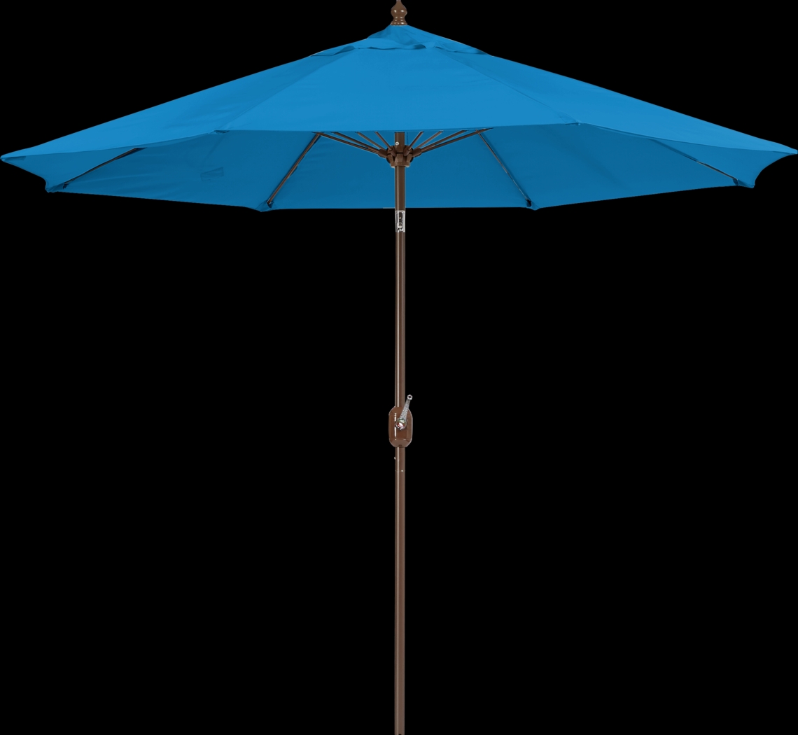 Brolly 9' Octagon Outdoor Blue Umbrella - Thumbnail - Image 1