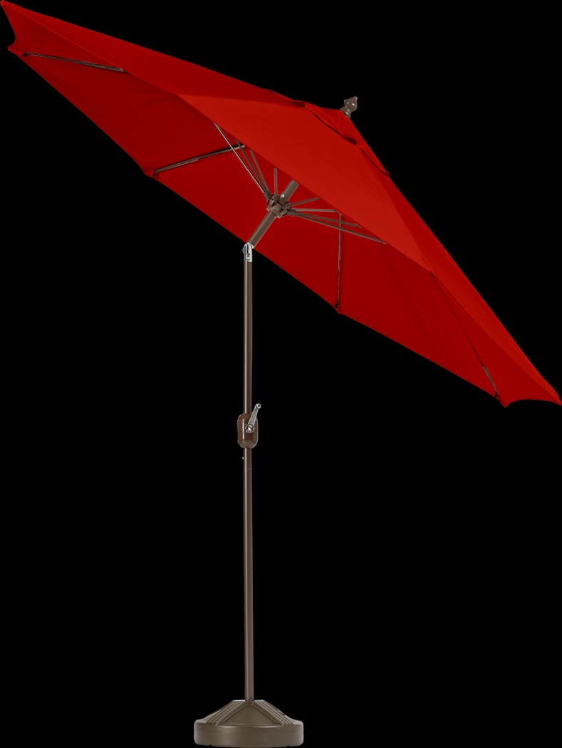Brolly 9' Octagon Outdoor Cardinal Umbrella with 80 lb. Base - Thumbnail - Image 2