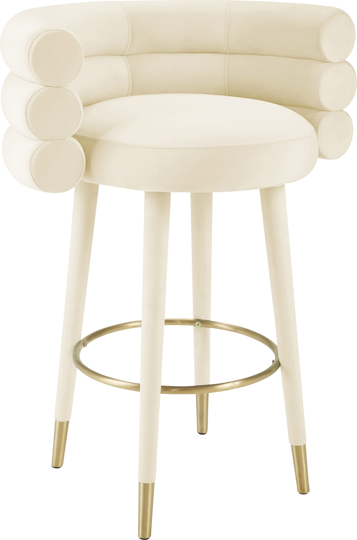 Bromelia Cream Barstool - Thumbnail - Image 1