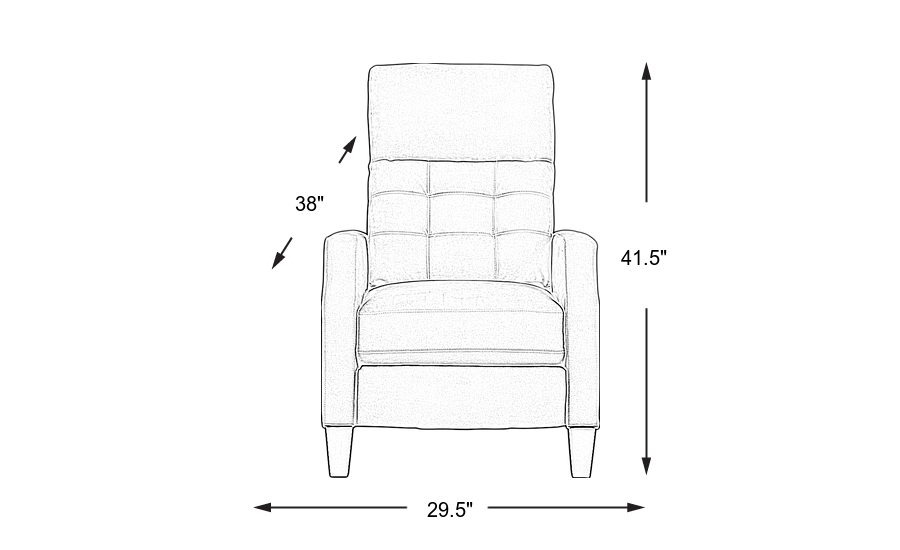 Dimension Image. Please refer to the Dimension Tab on this page for dimension details.