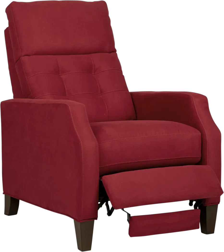 Bromfield Cardinal Microfiber Pushback Recliner - Thumbnail - Image 2