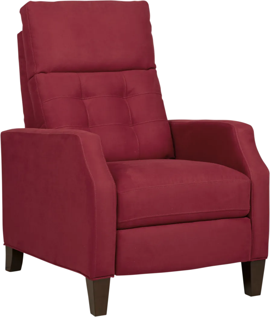Bromfield Cardinal Microfiber Pushback Recliner - Thumbnail - Image 1
