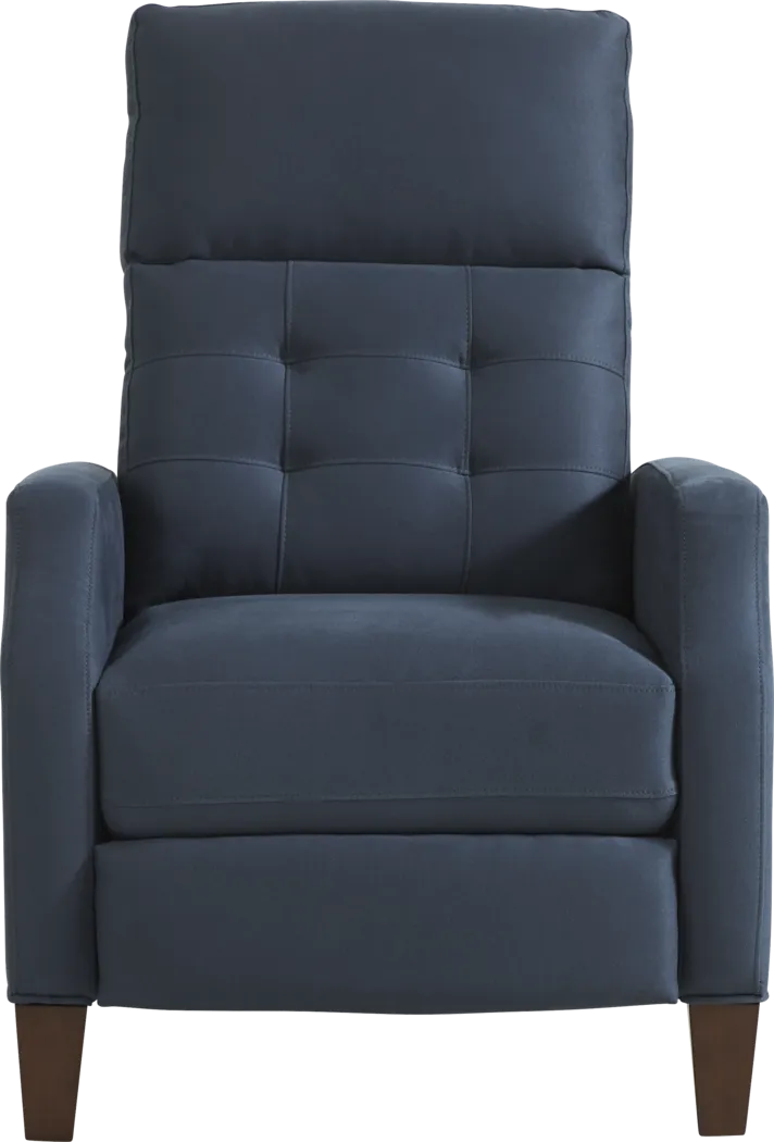Bromfield Sapphire Microfiber Pushback Recliner - Thumbnail - Image 3