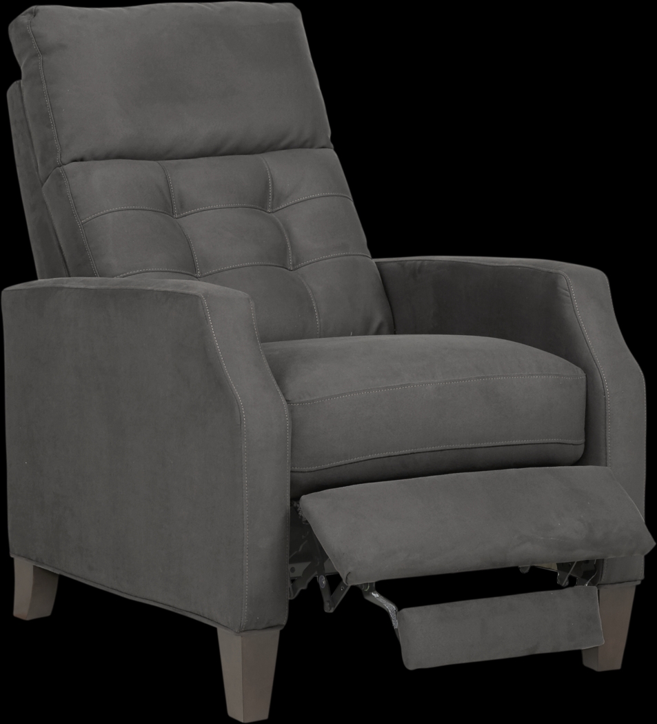 Bromfield Slate Microfiber Pushback Recliner - Thumbnail - Image 2