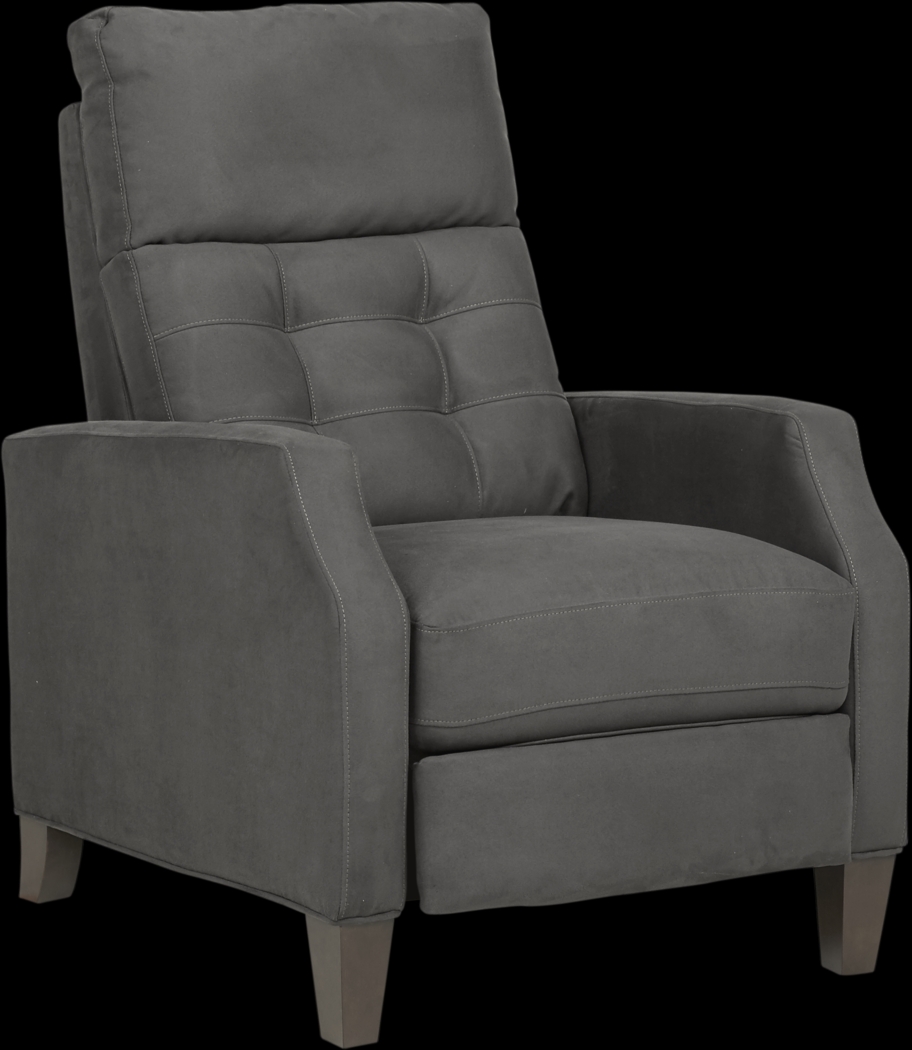Bromfield Slate Microfiber Pushback Recliner - Thumbnail - Image 1