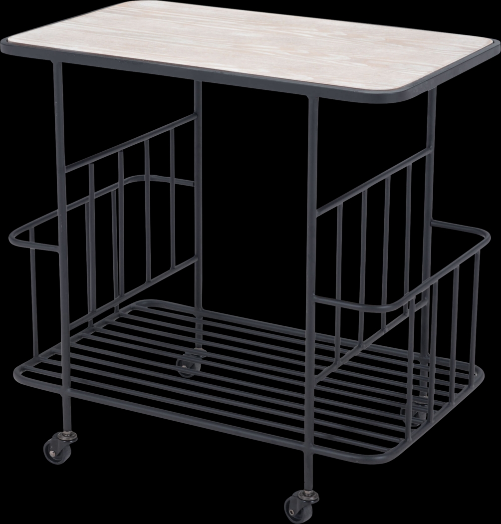 Bromley Black Bar Cart - Thumbnail - Image 1