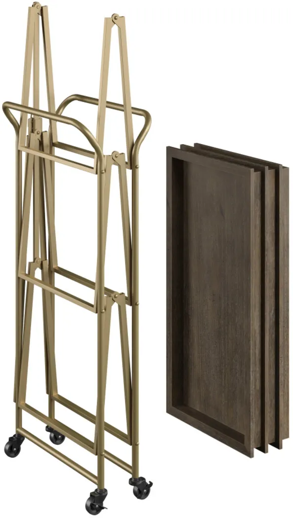 Bronbreck Brown Bar Cart - Thumbnail - Image 6