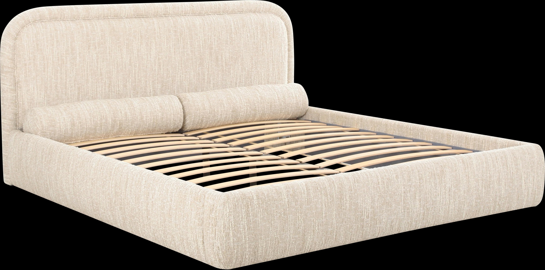 Bronislaw Cream Queen Bed - Thumbnail - Image 4