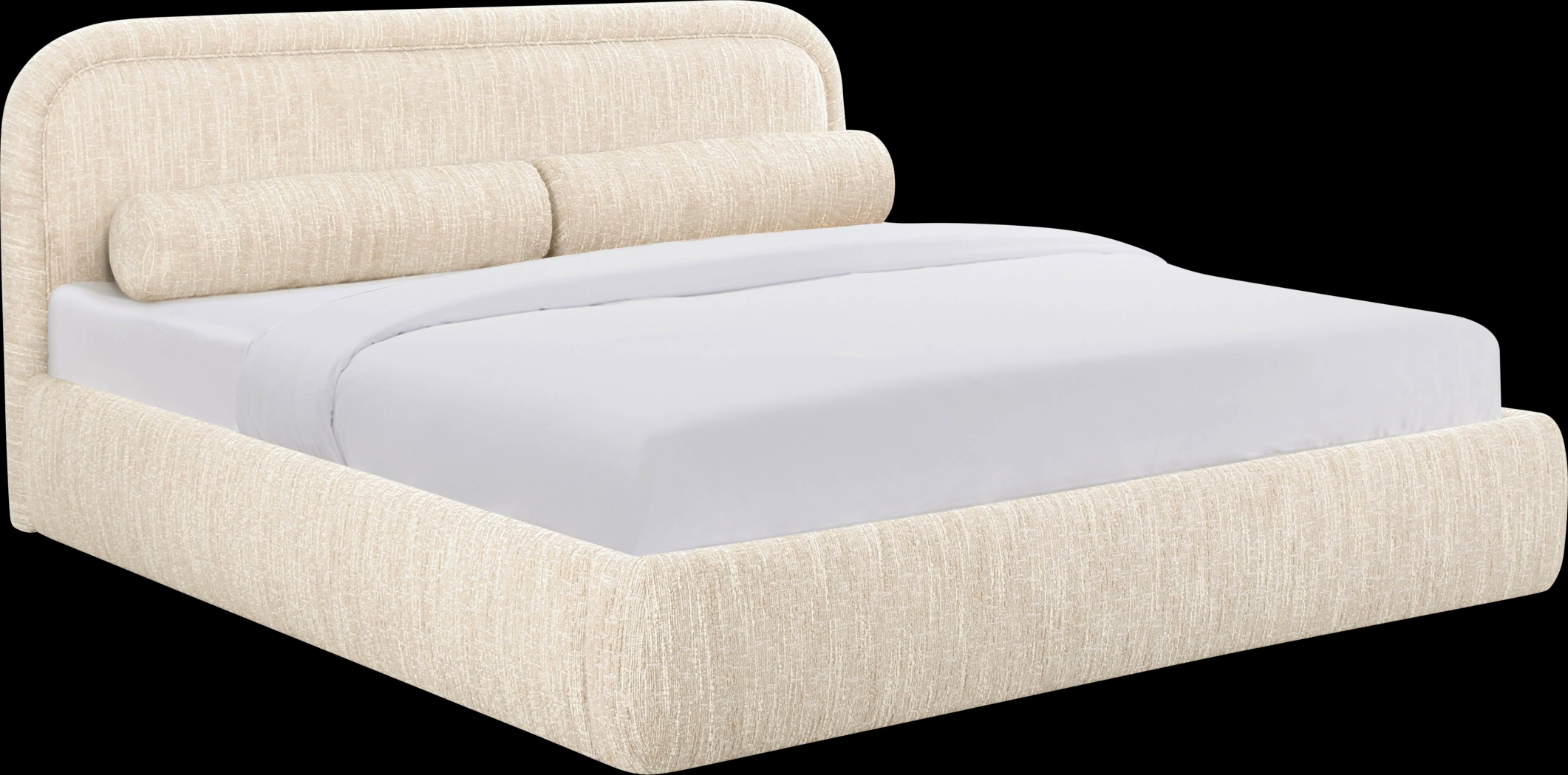 Bronislaw Cream Queen Bed - Thumbnail - Image 1
