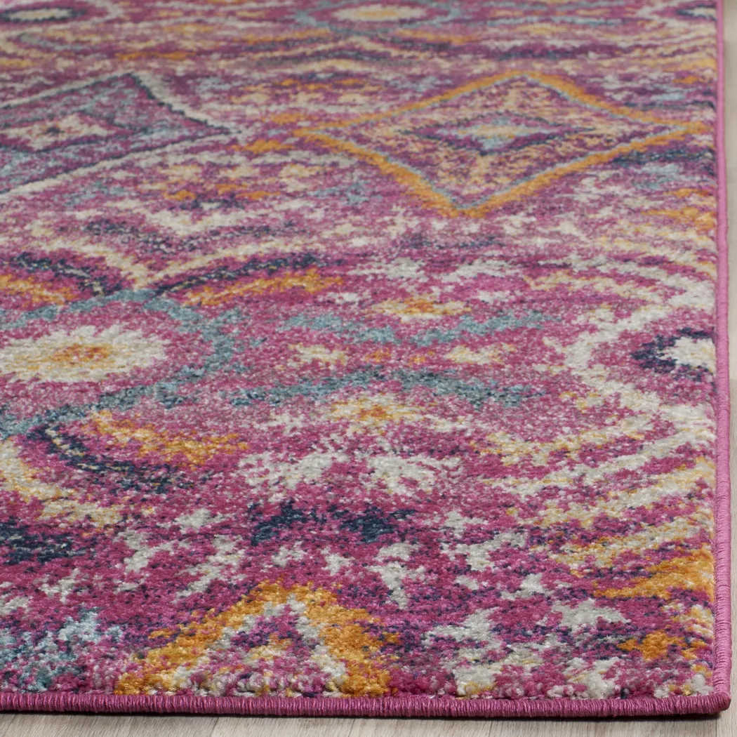 Bronson Trace Fuchsia 2'3 x 8' Runner Rug - Thumbnail - Image 2