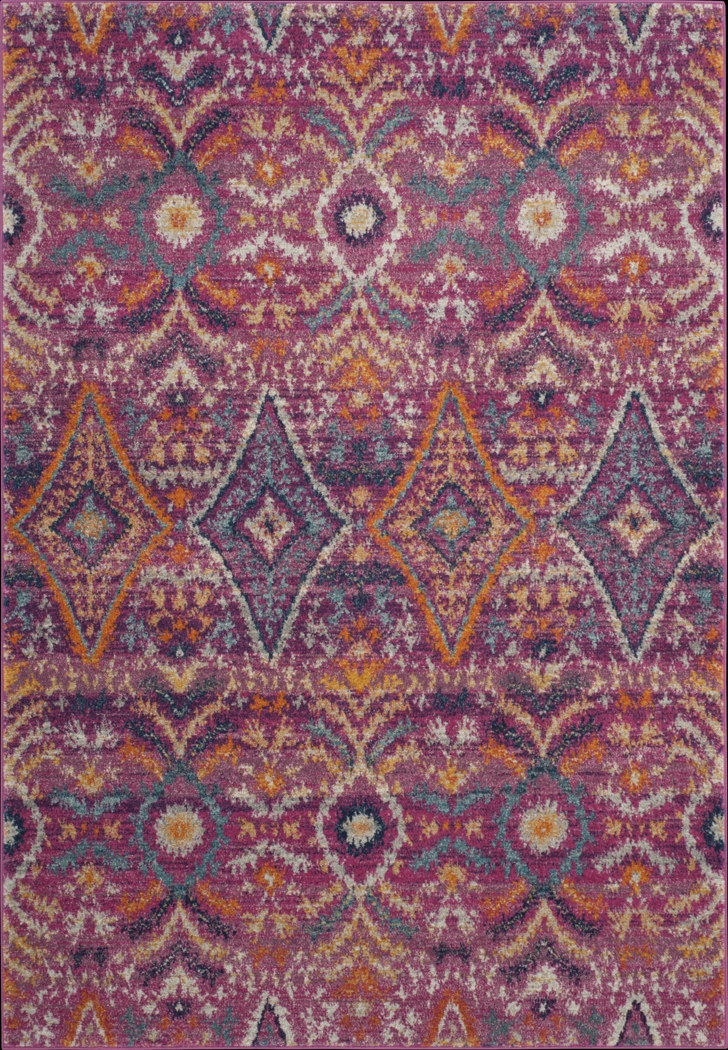 Bronson Trace Fuchsia 8' x 10' Rug - Thumbnail - Image 1