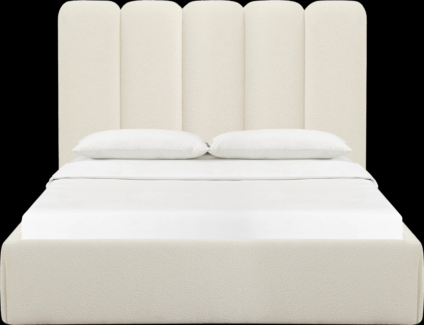 Bronzegate Cream Boucle King Bed - Thumbnail - Image 3