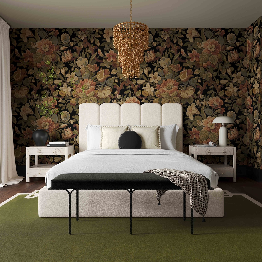 Bronzegate Cream Boucle Queen Bed - Thumbnail - Image 2