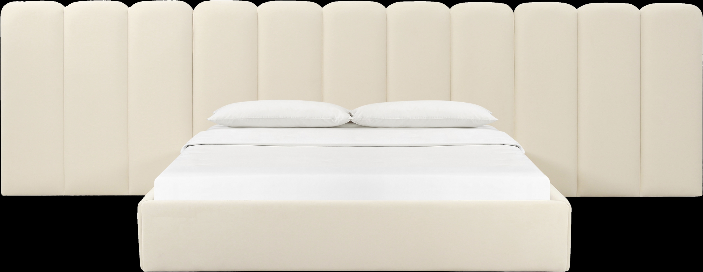 Bronzegate Cream King Bed with Wings - Thumbnail - Image 3