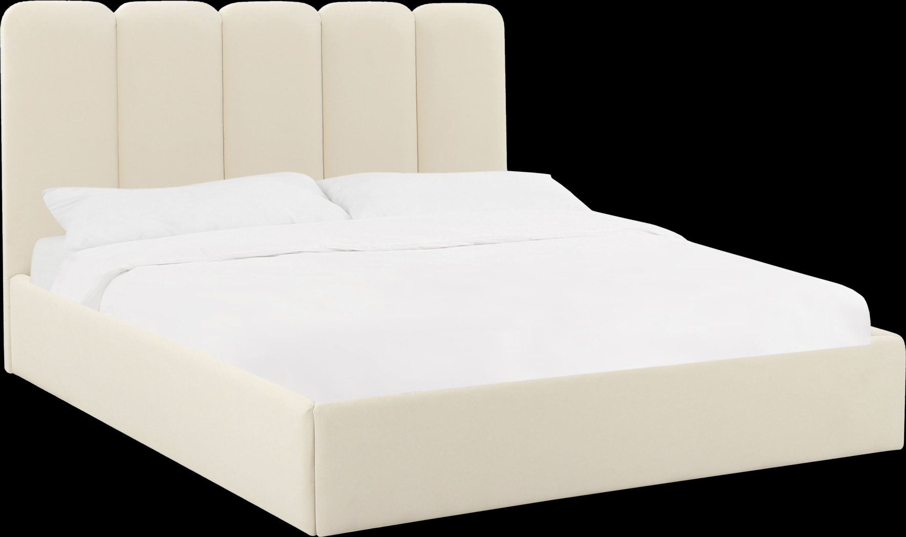 Bronzegate Cream King Bed - Thumbnail - Image 1