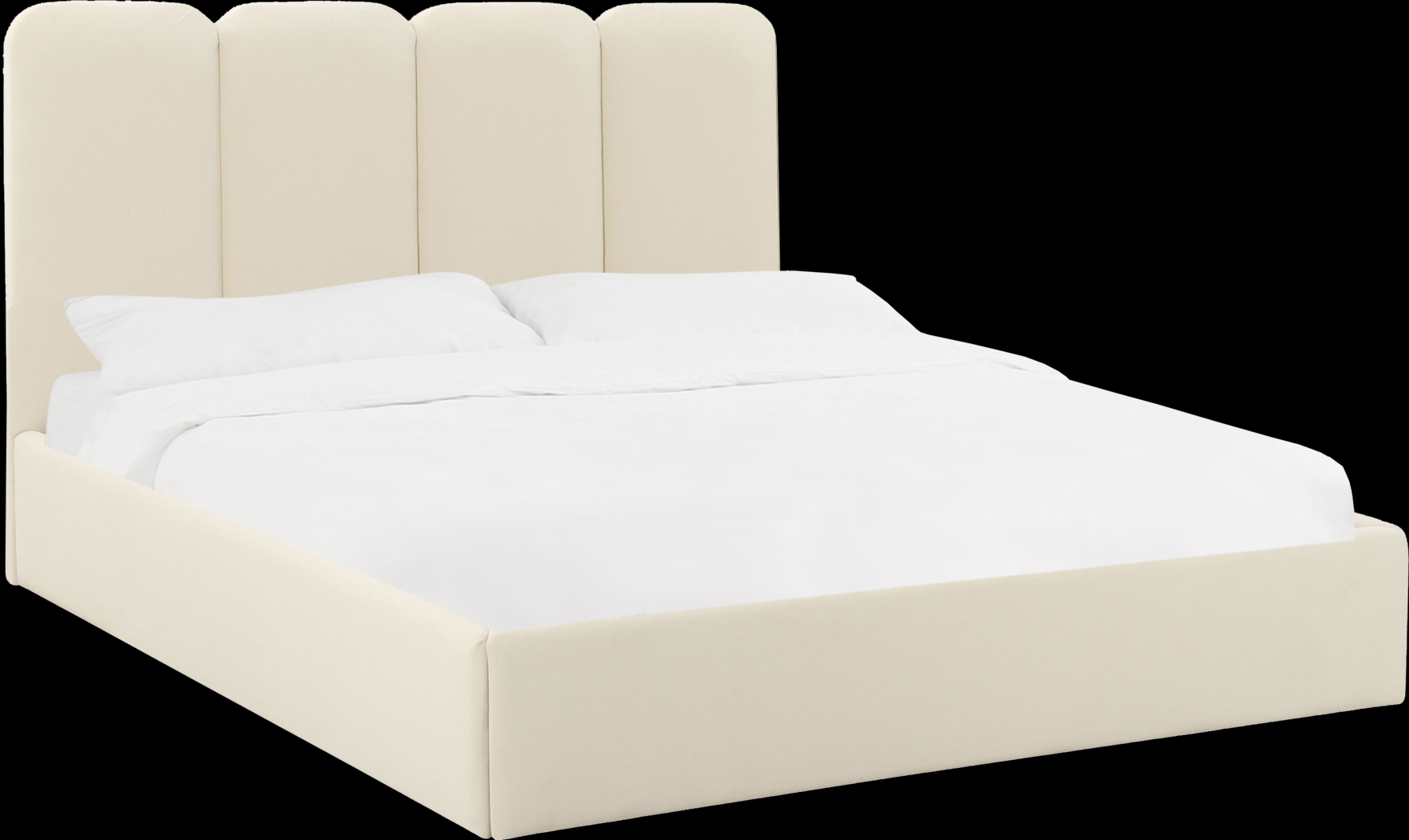 Bronzegate Cream Queen Bed - Thumbnail - Image 1