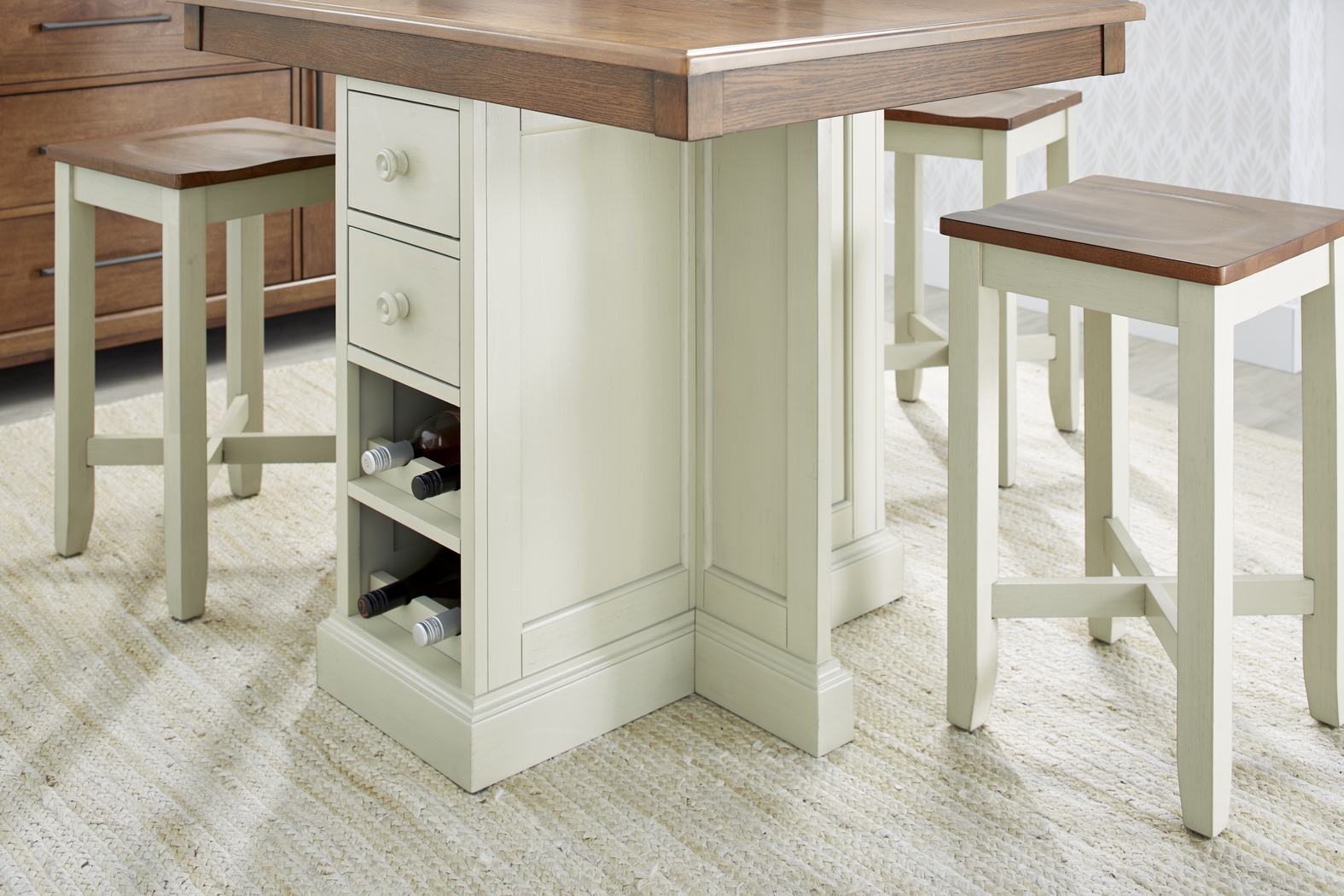 Brook Lane Brown 5 Pc Counter Height Dining Room - Thumbnail - Image 4