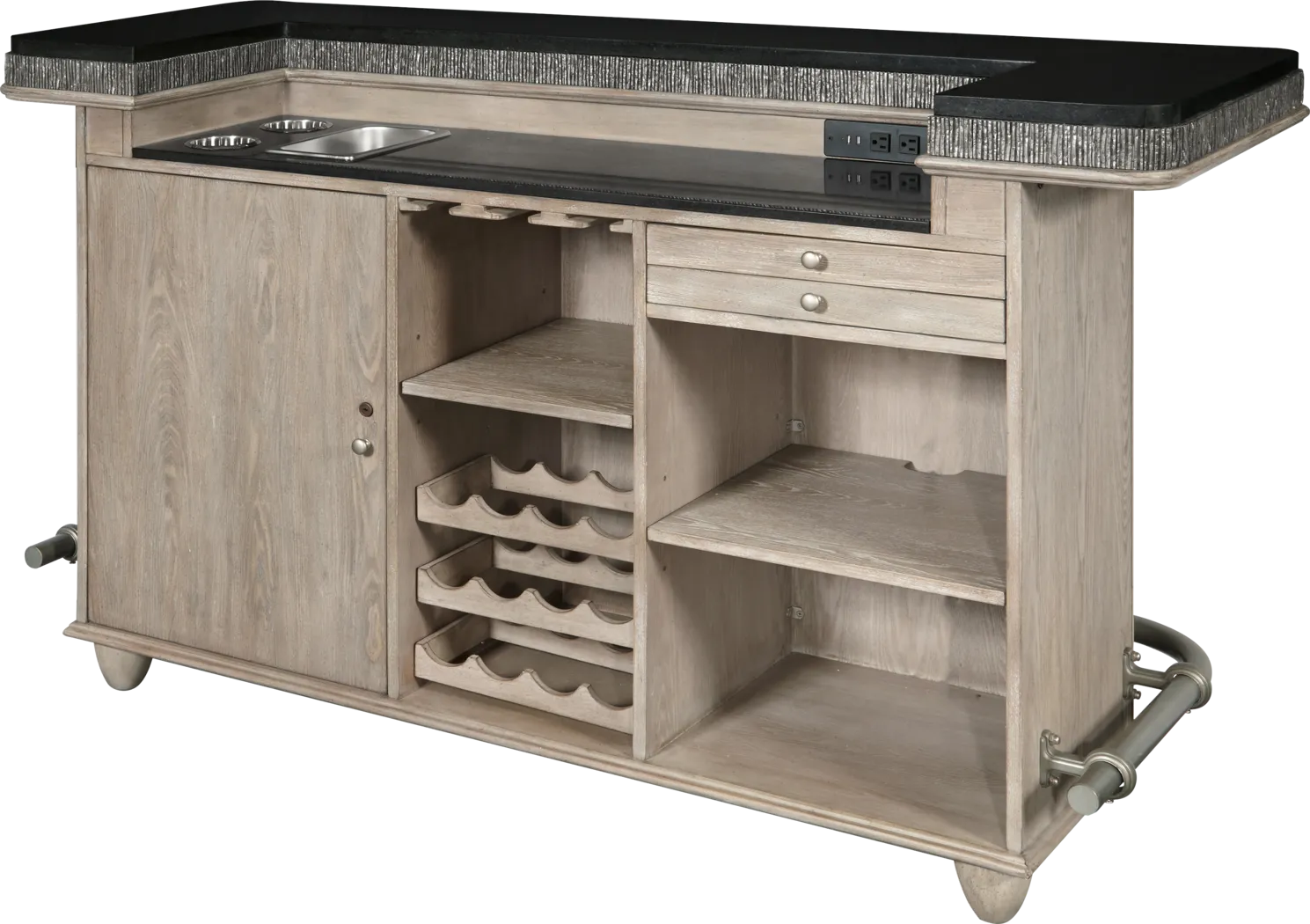 Brookbank Taupe 5 Pc. Bar Set - Thumbnail - Image 7