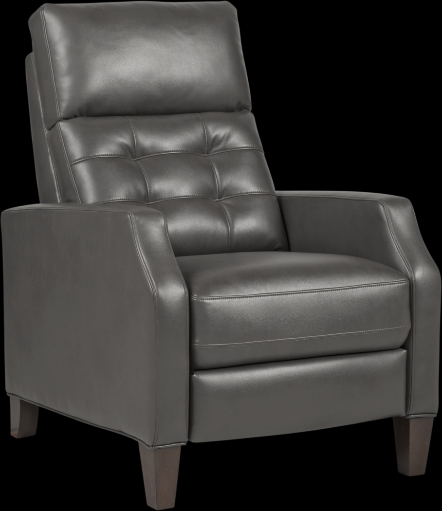 Brookdale Gray Pushback Recliner - Thumbnail - Image 1