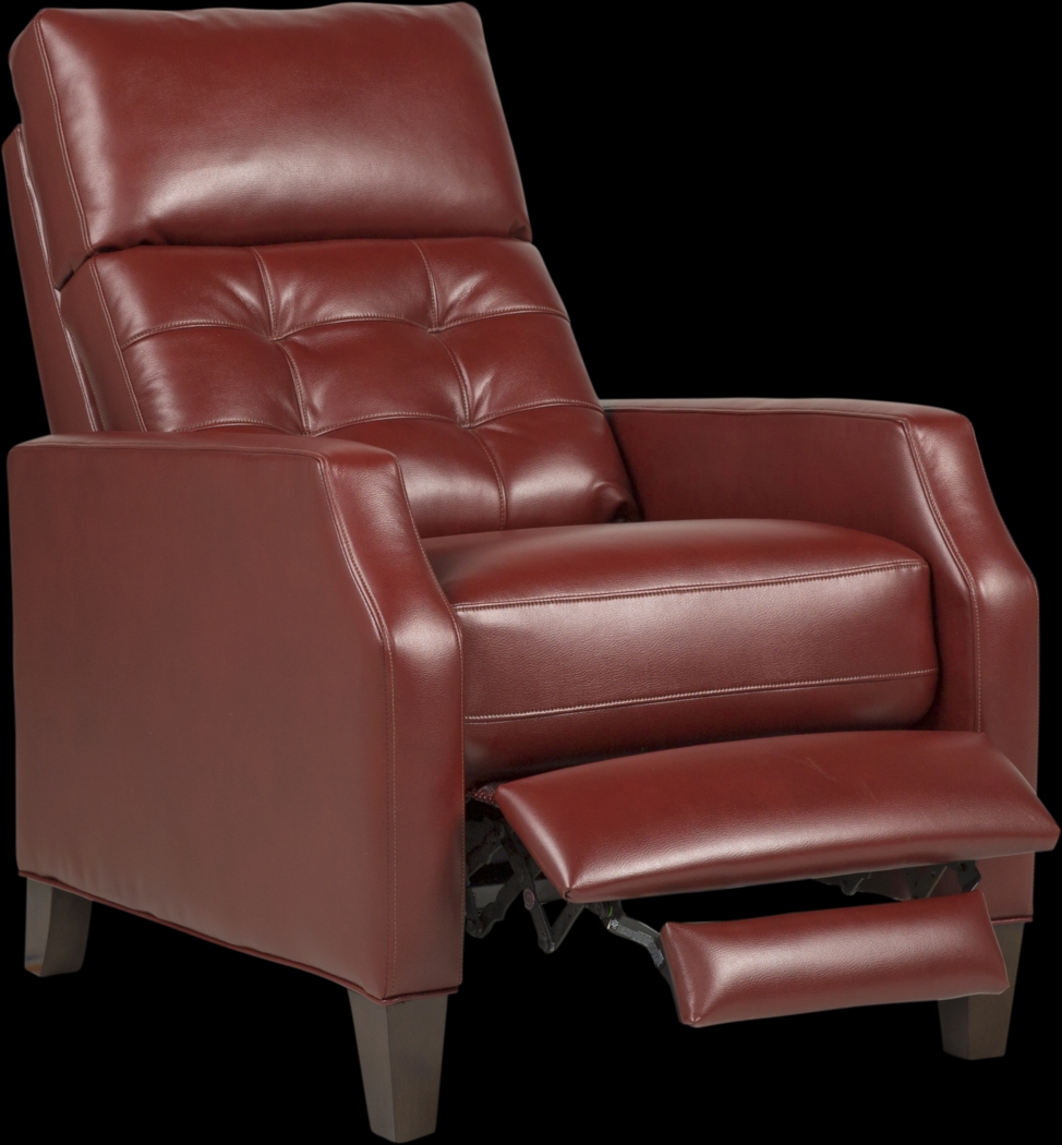 Brookdale Red Pushback Recliner - Thumbnail - Image 2