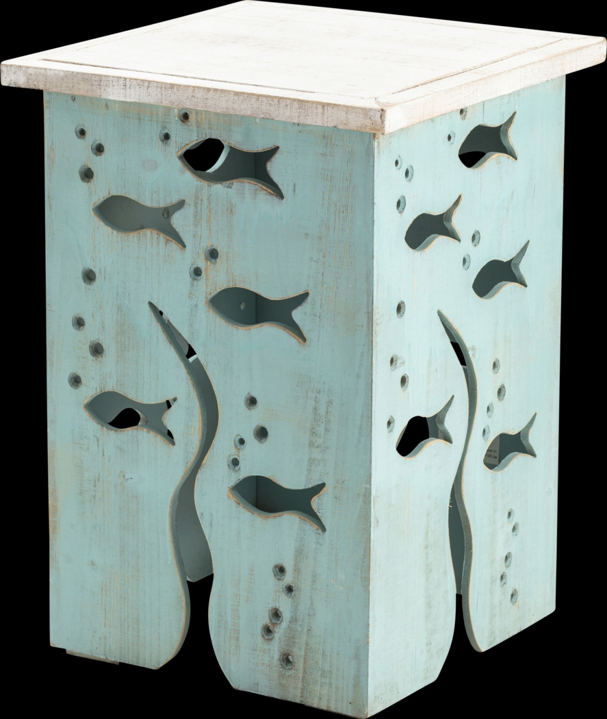 Brookeisle Blue Accent Table - Thumbnail - Image 1