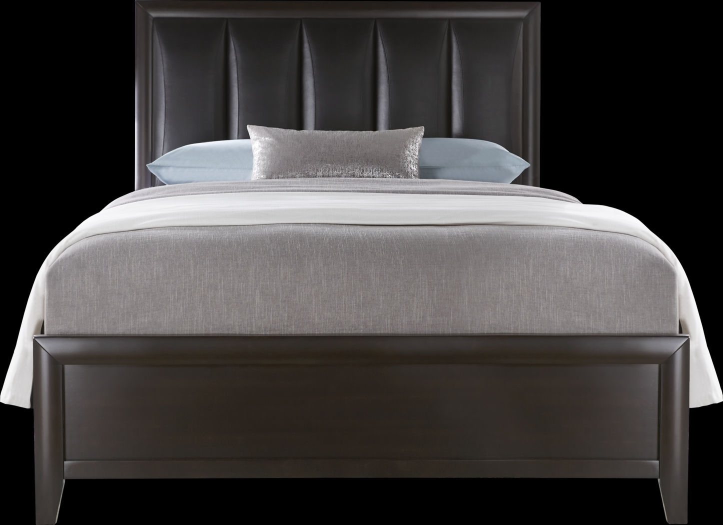 Brookeville Dark Brown 3 Pc King Upholstered Bed - Thumbnail - Image 1