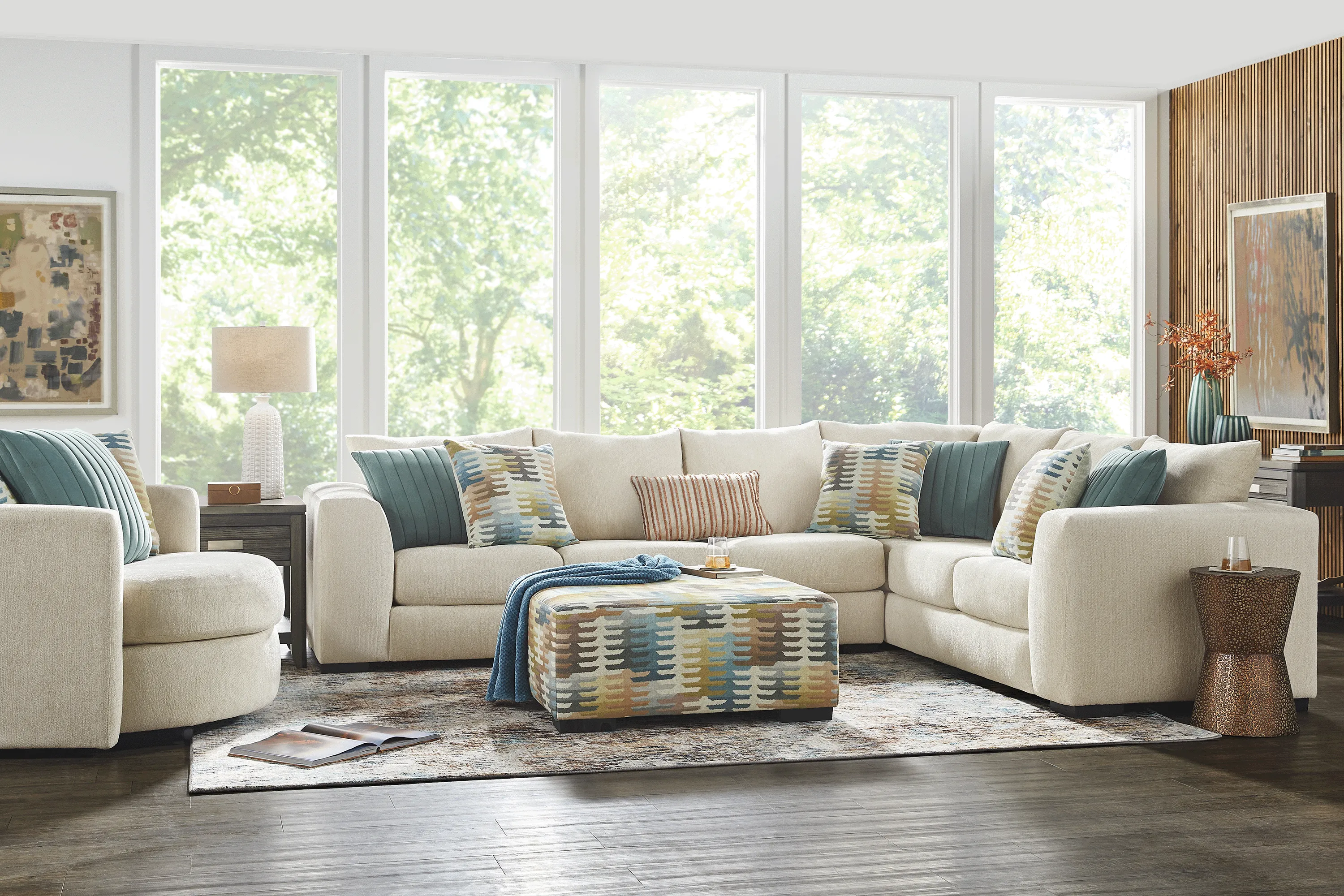 Brookeville White 2 Pc Sectional - Thumbnail - Image 2