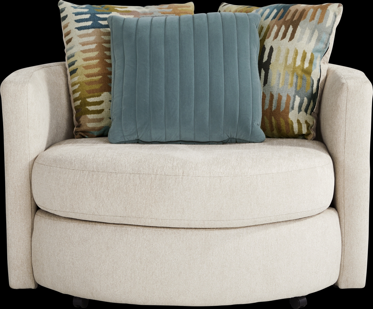 Brookeville White Swivel Chair - Thumbnail - Image 2