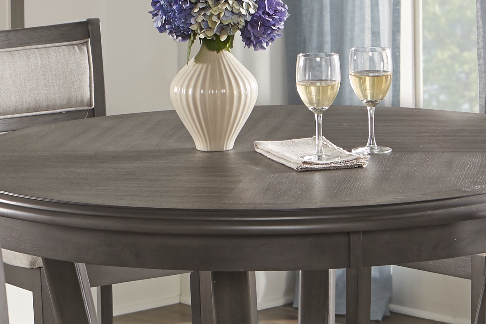 Brookgate Gray 5 Pc Round Counter Height Dining Set - Thumbnail - Image 3