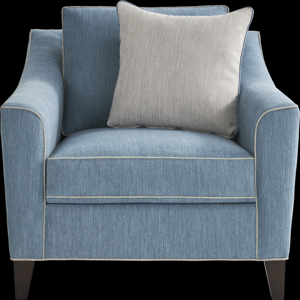 Brookhaven Blue 8 Pc Living Room with Sleeper Sofa - Thumbnail - Image 13