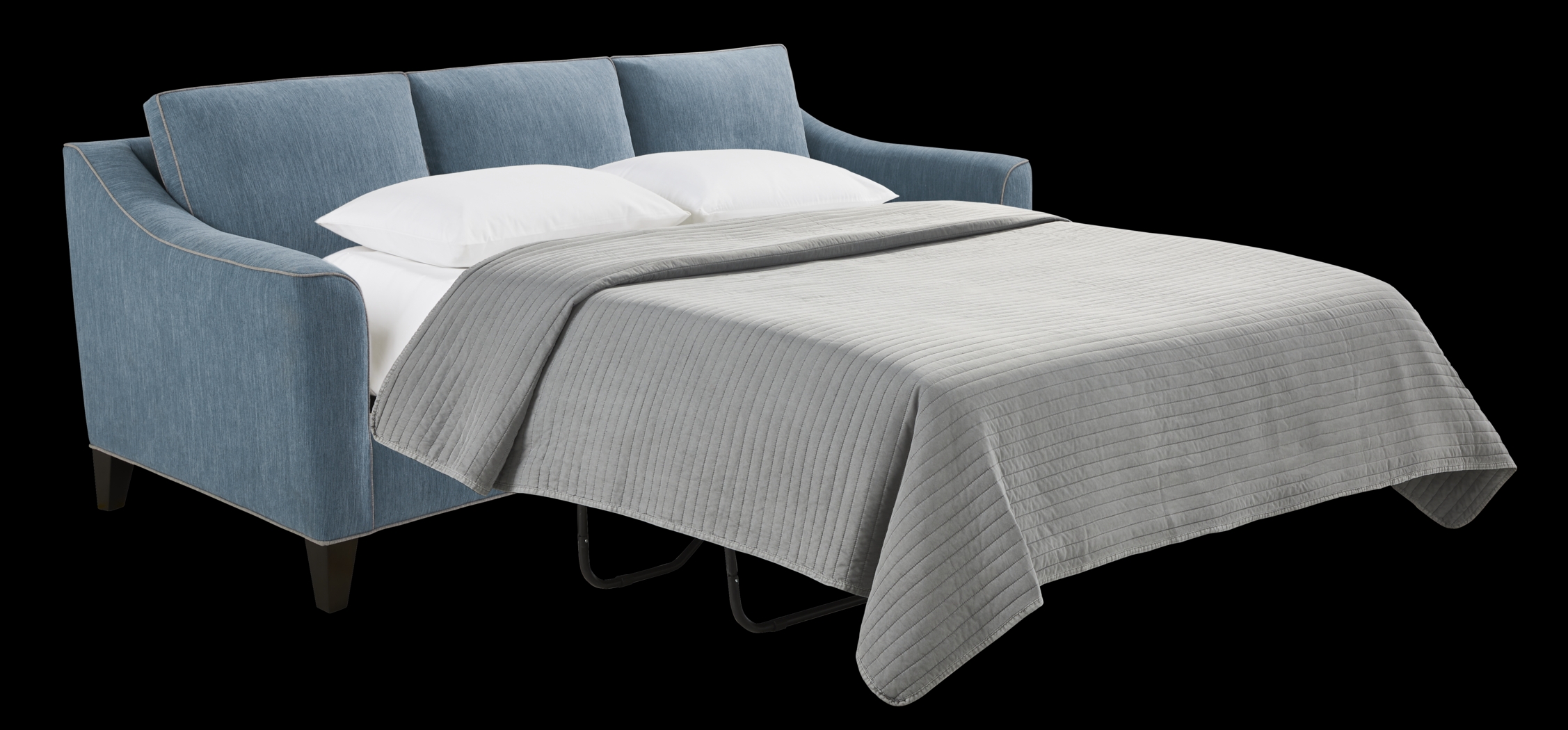 Brookhaven Blue Gel Foam Sleeper Sofa - Thumbnail - Image 2