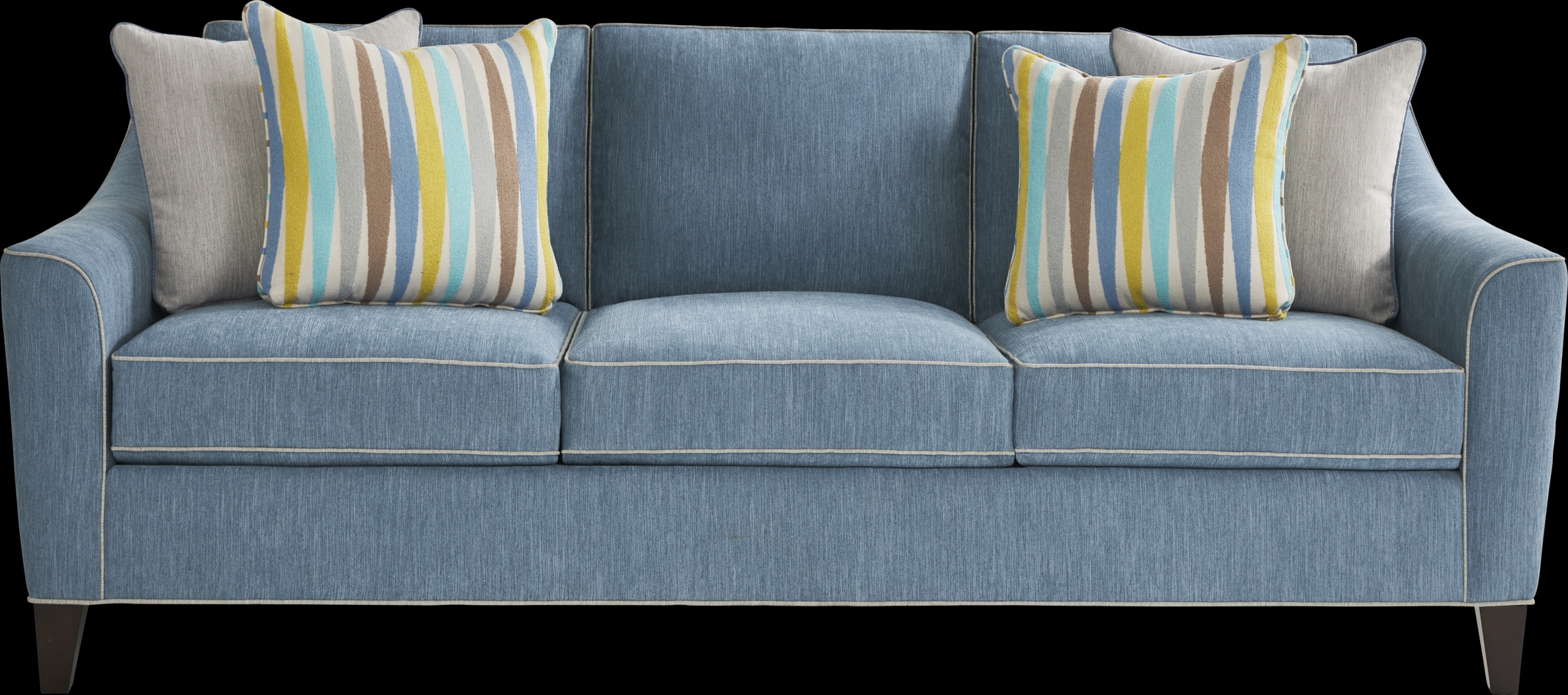 Brookhaven Blue Gel Foam Sleeper Sofa - Thumbnail - Image 1