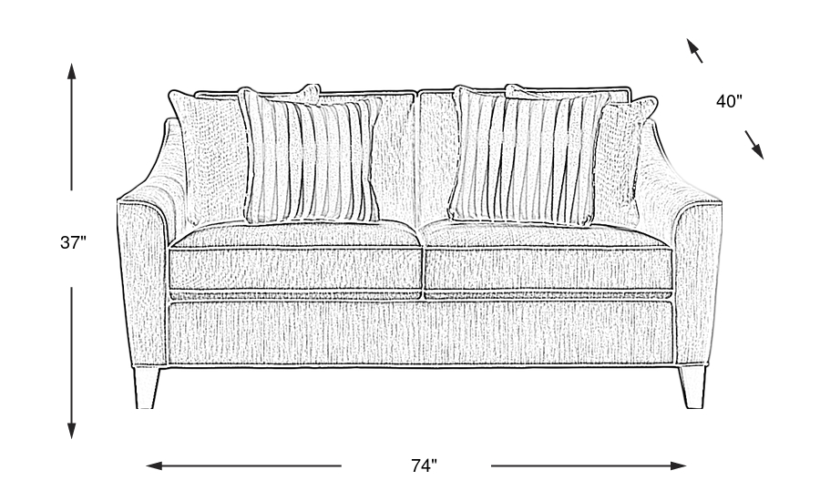 Dimension Image. Please refer to the Dimension Tab on this page for dimension details.