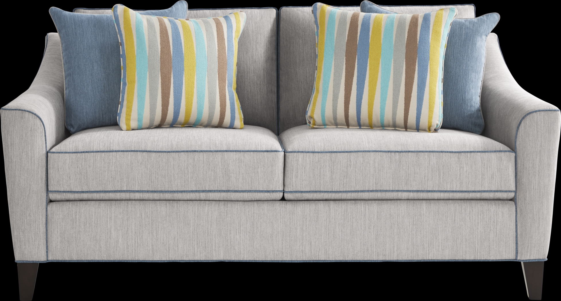 Brookhaven Gray 7 Pc Living Room with Sleeper Sofa - Thumbnail - Image 7