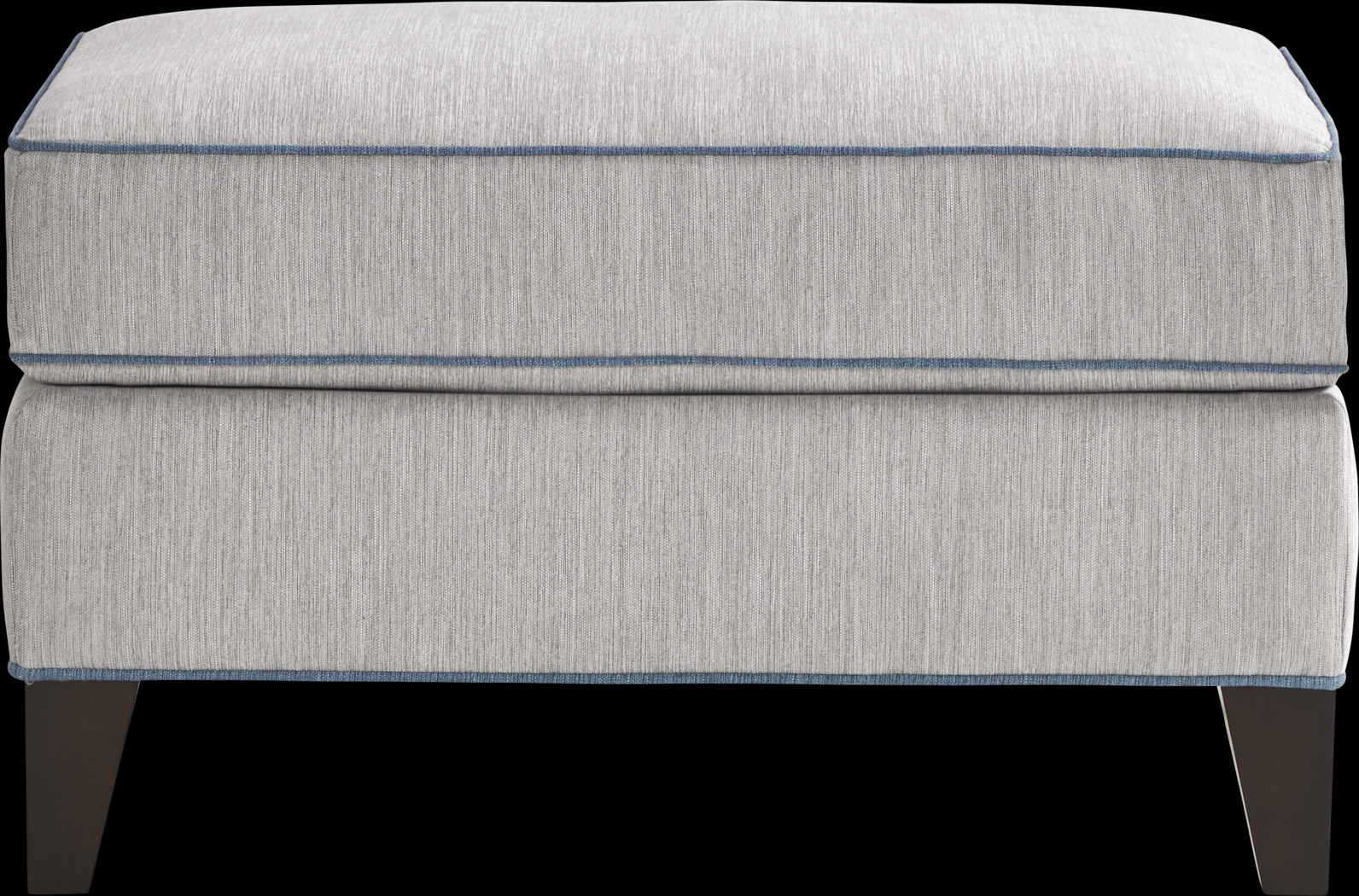 Brookhaven Gray Ottoman - Thumbnail - Image 2