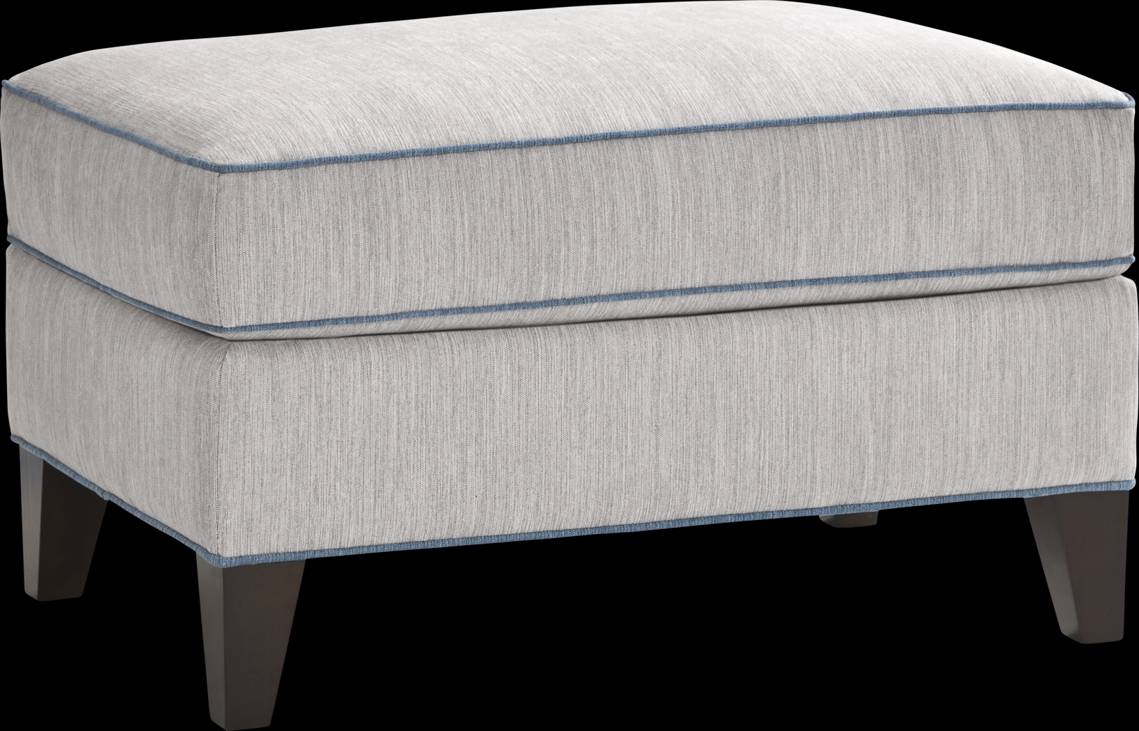 Brookhaven Gray Ottoman - Thumbnail - Image 1