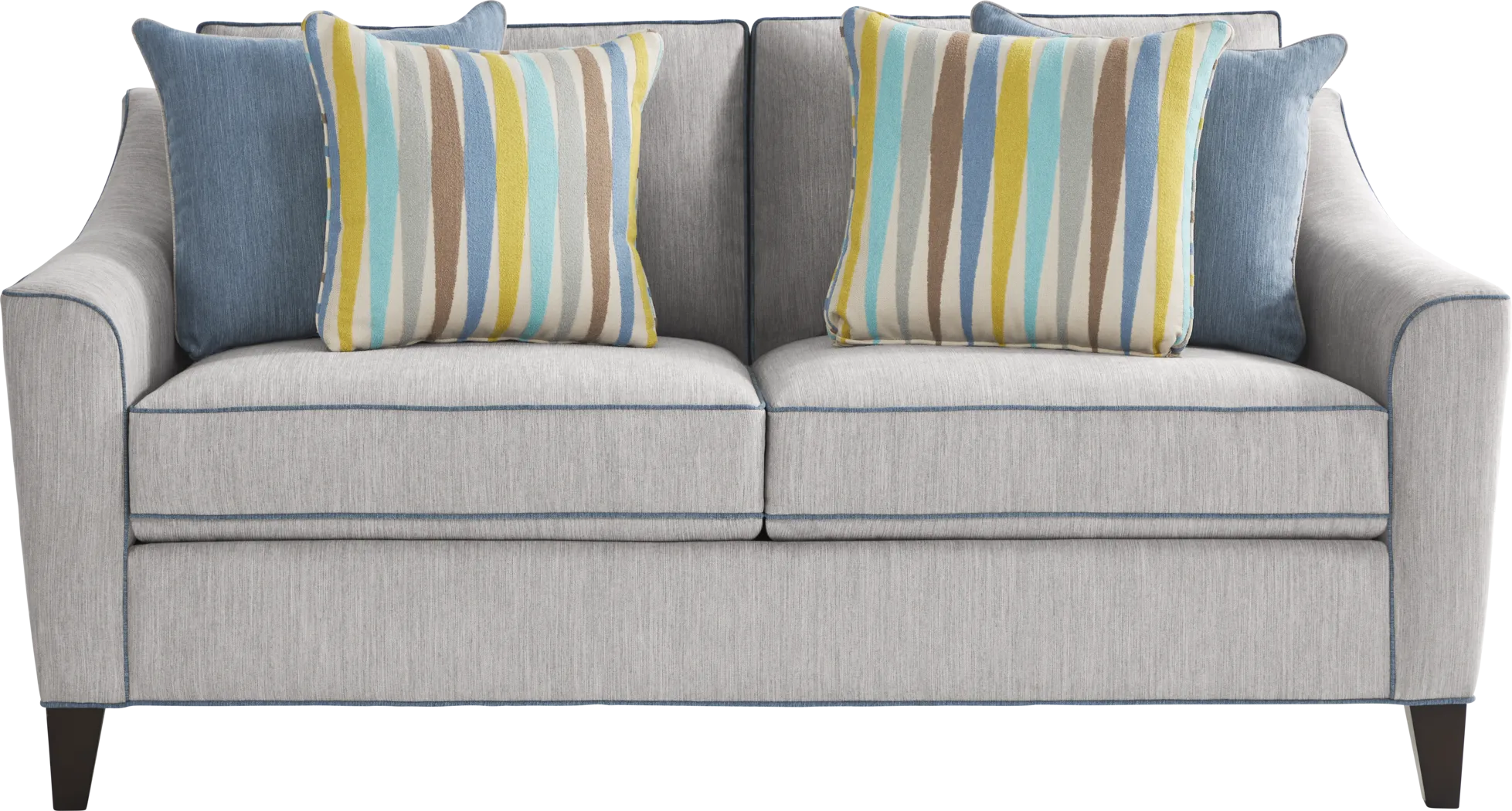 Brookhaven Gray Sleeper Loveseat - Thumbnail - Image 1