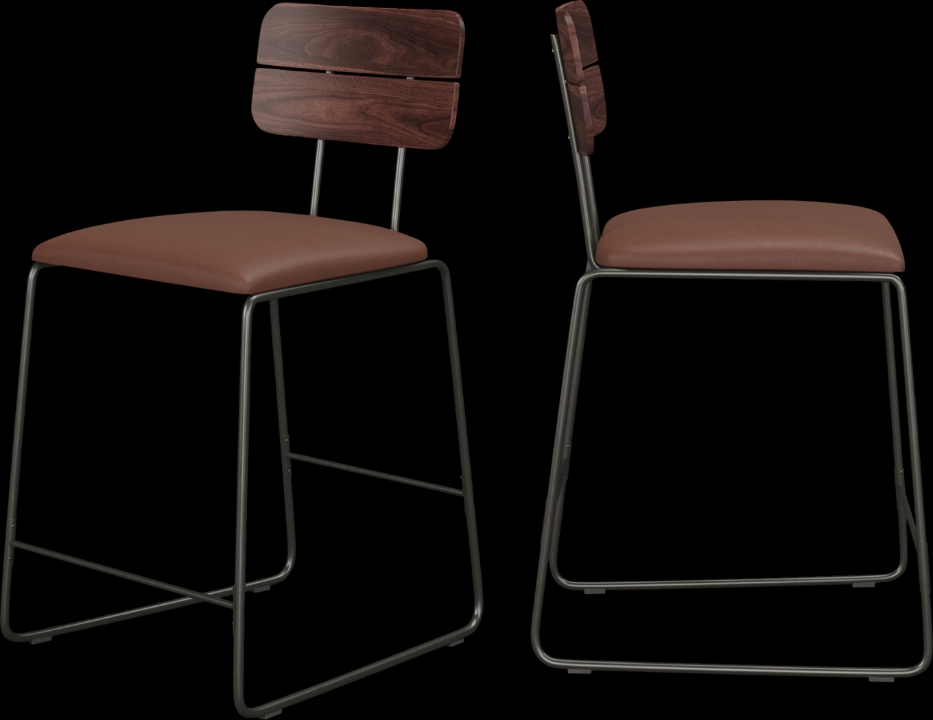 Brooklain Brown Counter Height Stool, Set of 2 - Thumbnail - Image 5