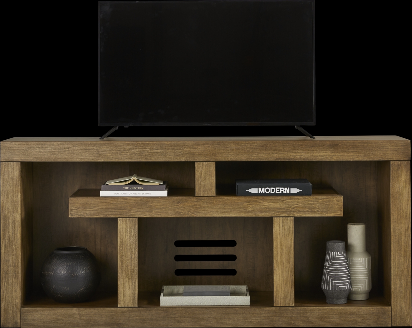 Brookland Park Brown 80 in. Console - Thumbnail - Image 2