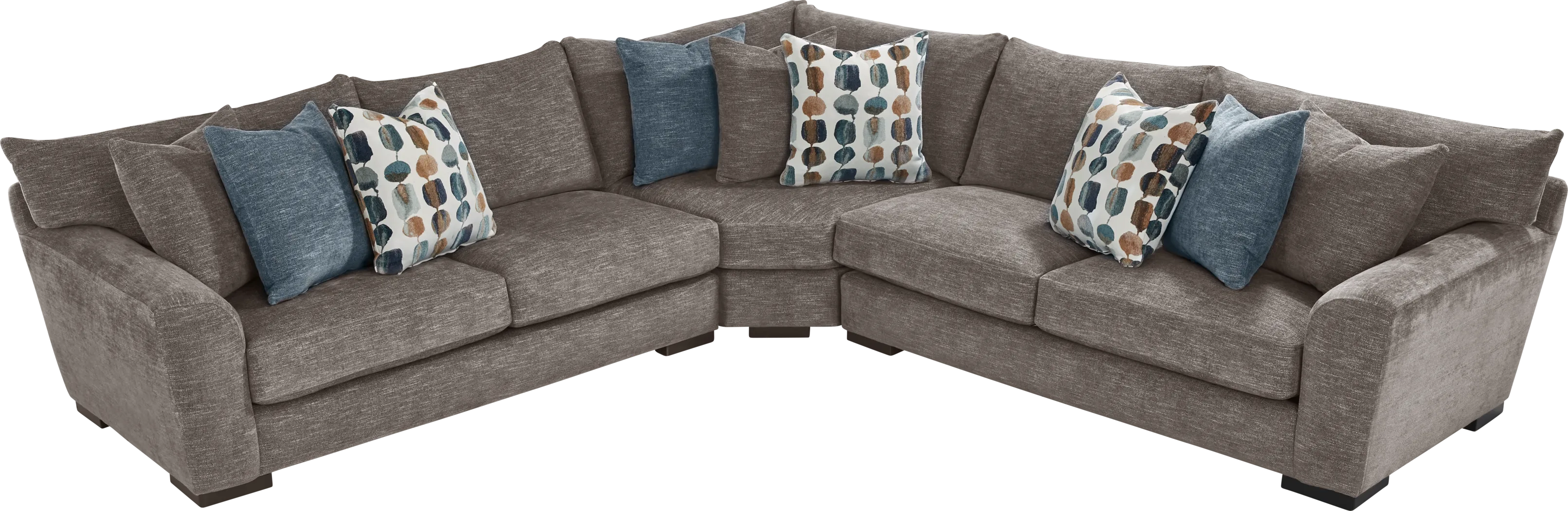 Brooklyn Gardens Mocha 3 Pc Sectional - Thumbnail - Image 3