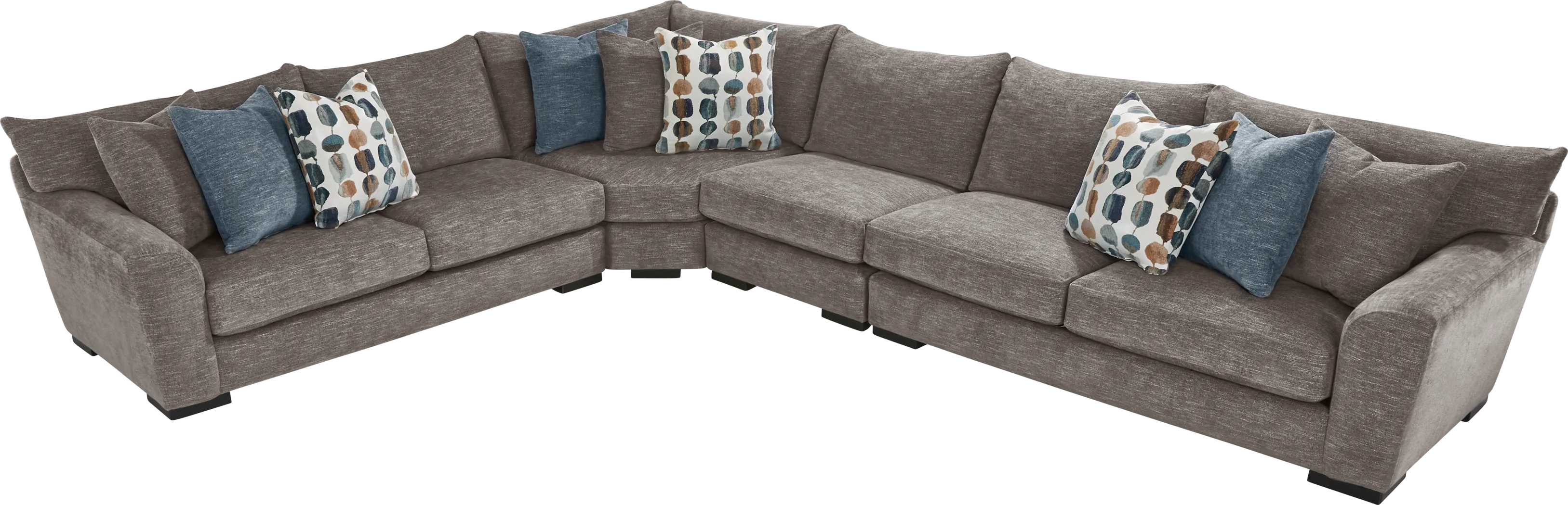 Brooklyn Gardens Mocha 4pc Sectional - Thumbnail - Image 3