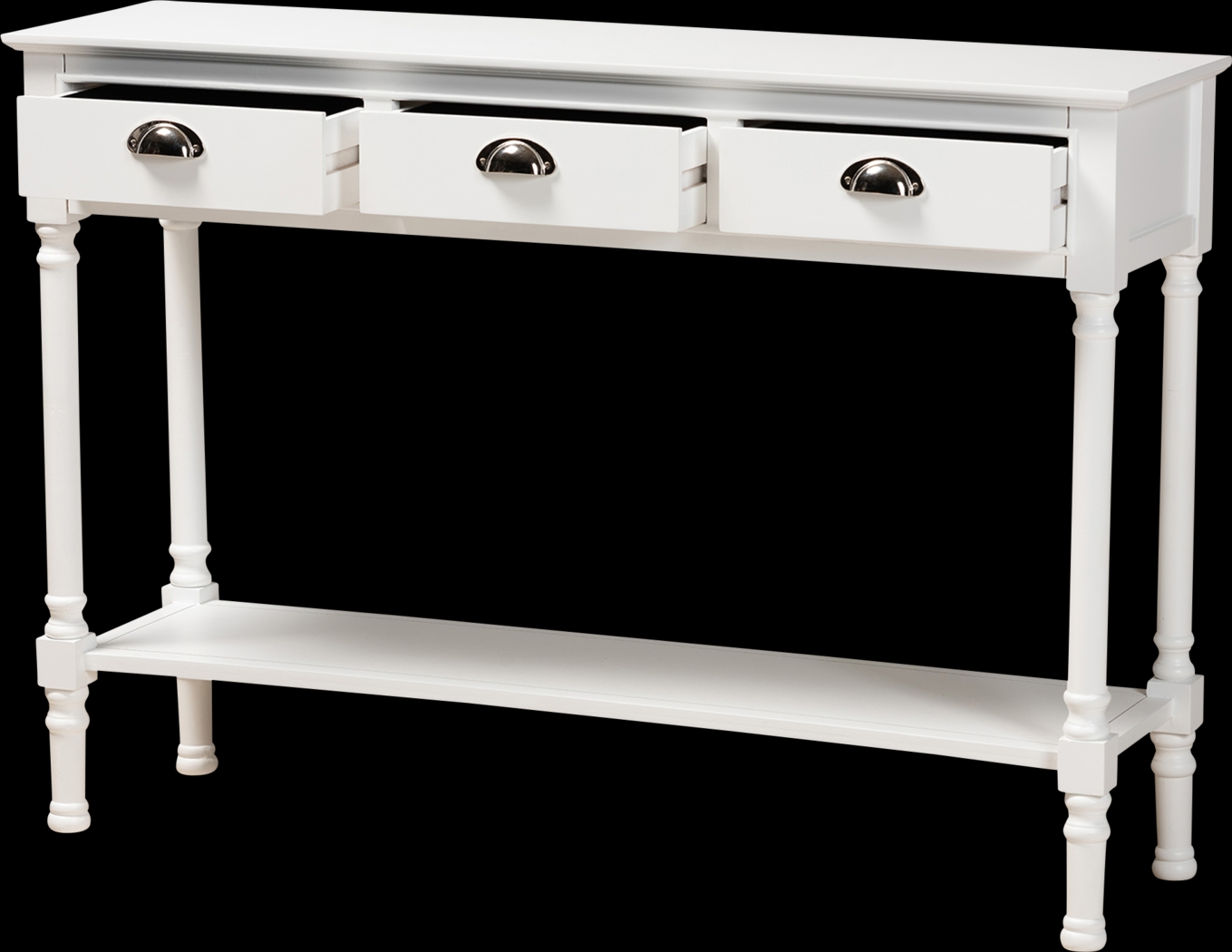 Brookpark White Console Table - Thumbnail - Image 2