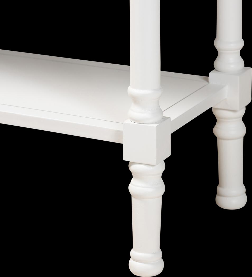 Brookpark White Console Table - Thumbnail - Image 6