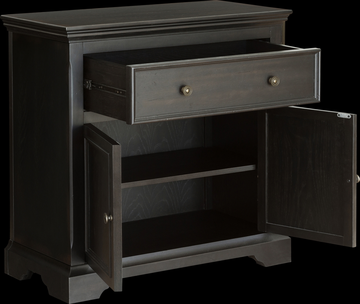 Brooktondale Black Accent Cabinet - Thumbnail - Image 2
