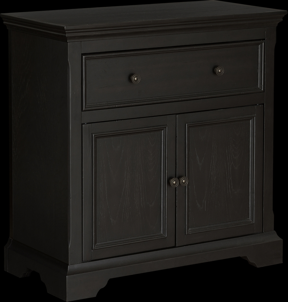 Brooktondale Black Accent Cabinet - Thumbnail - Image 1