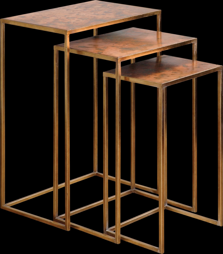 Brookvale Copper Nesting Tables, Set of 3 - Thumbnail - Image 1