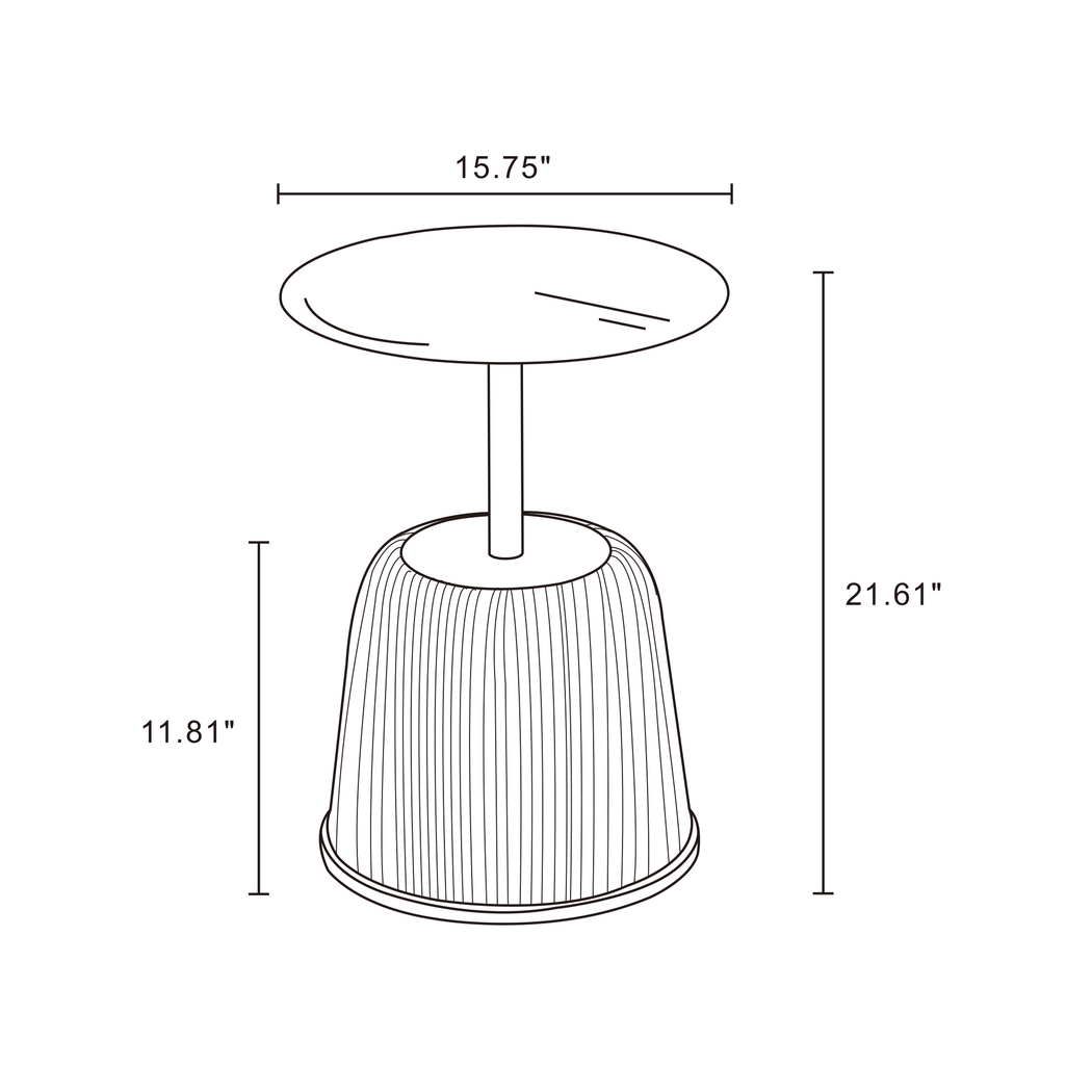 Broomcage I Cream End Table - Thumbnail - Image 7